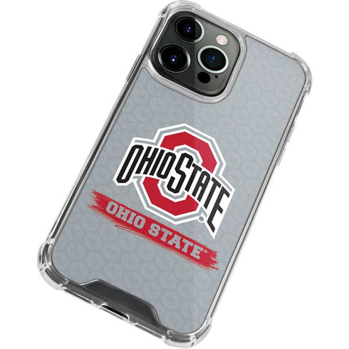 Ohio State University Distressed Logo iPhone 13 Pro Max Clear Case
